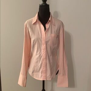 Express Stretch Light Pink Women's Button Down Shirt
